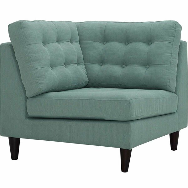 Modway Furniture 35.5 H x 36 W x 36 L in. Empress Upholstered Fabric Corner Sofa, Laguna EEI-2610-LAG